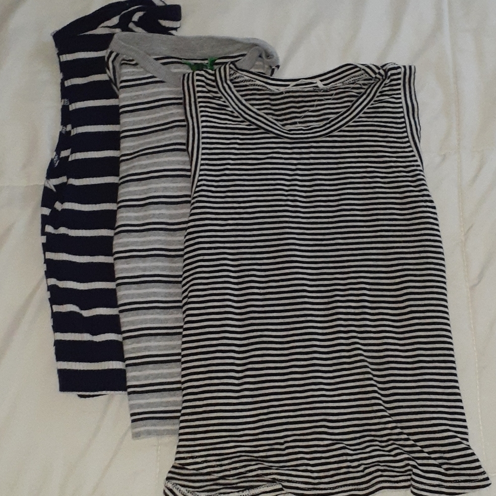 SET OF 3 Striped crops